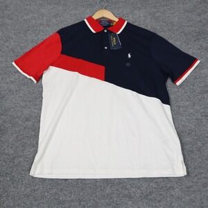 Polo Ralph Lauren Classic Fit Polo Shirt Mens Large Color Block NWT